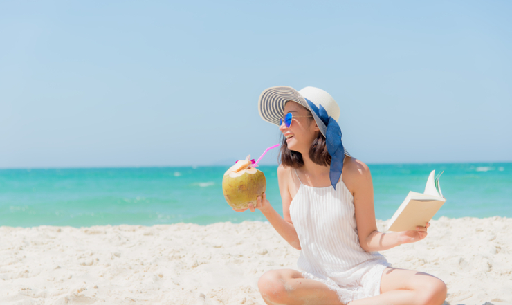 отдых на пляже